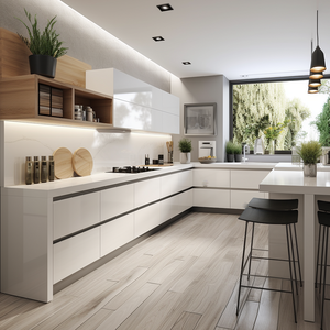 Mobili da Cucina Ecologici di Fabbrica Design Semplice Armadi da Cucina Personalizzati Mobili da Cucina su Misura - Product Image 3