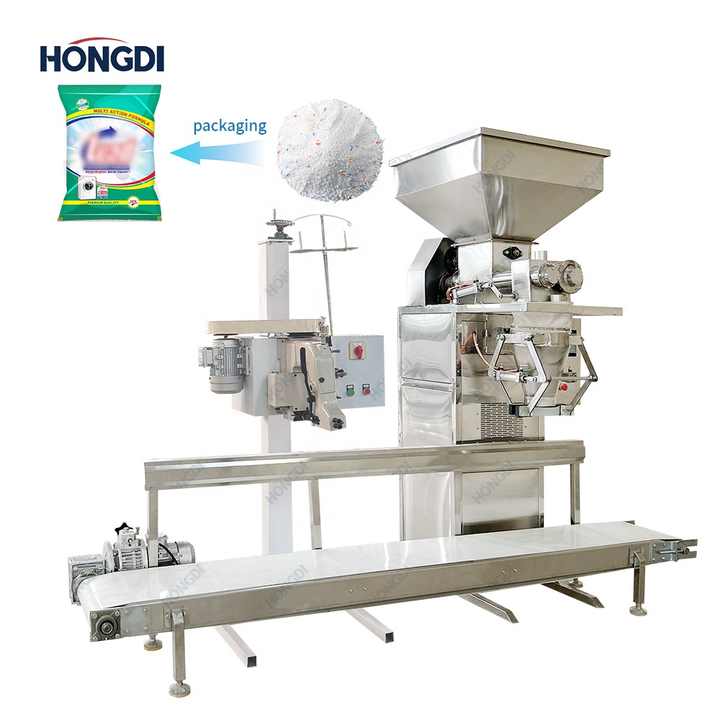 Semi Automatic Powder Bagging Machine with Load Cell Weighing, Belt ...