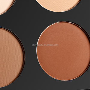 Palette de maquillage contour 6 couleurs, marque privée, fabrication OEM, pour peaux foncées, poudre minérale pressée, ingrédients - Product Image 3