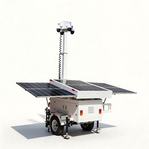 Caméra <span class=keywords><strong>de</strong></span> <span class=keywords><strong>sécurité</strong></span> mobile sur remorque WIFI 4G 5G avec surveillance à distance pour la surveillance des lieux publics - Product Image 3