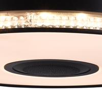 Ventilador de techo LED para el hogar moderno, nuevo diseño, control remoto ABS para dormitorio, sala de estar, características de luz de altavoz de estilo tradicional
