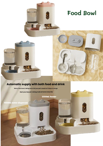 Produk Hewan Peliharaan Mangkuk 2-in-1 untuk Kucing dan Anjing Dispenser Air Plastik Baru Perlengkapan Hewan Peliharaan untuk Hewan Peliharaan - Product Image 5