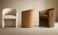ARRONDI Chaise de salle à manger moderne minimaliste en bois massif de haute qualité pour salon, hôtel, restaurant, banquet