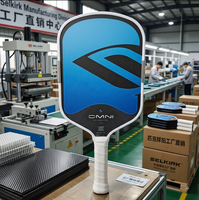 Vente d'usine SLK Omni Original 1.1 Logo Longated Pickleball Paddle 16mm Foam Core Gen 5 Core Foam Interior Carbon Fiber Surface