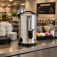 Chauffe-eau commercial en acier inoxydable 35L, bouilloire électrique pour hôtel et restaurant