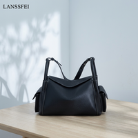Nouveau Sac à Main Femme 2026 en Cuir Véritable Luxe Vintage Tendance Simple Polyvalent Imperméable Fermeture Éclair Motif Litchi Mode
