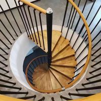 Escalier en spirale en acier CBMmart, vente chaude, escalier rond, escalier en spirale, extérieur, pour maison et villa