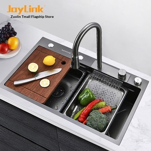 JoyLink Left-Neighbor Flying Rain Gutter Xiaomi-Grain Nano-Antibacterial Household Vegetable Washing Basin Faucet Single Bowl - Product Image 2