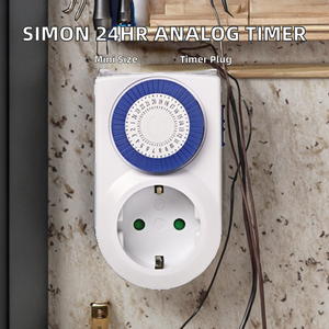 <span class=keywords><strong>SIMON</strong></span>-Mechanical Mini Temporizador Analógico Programable Diario, Enchufe Programable de 24 Horas, 16A, 230V/50Hz, Blanco - Product Image 1