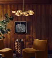 Lustre suspendu en fer et cristal LED de luxe au design spécial avec fonction de gradation pour mariages et cuisines