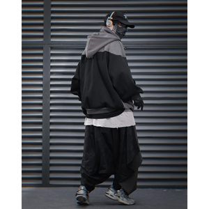 เสื้อฮู้ดดี้ผู้ชาย FOXA แขนเสื้อแบบแร็กแลน ผ้าฝ้าย 100% เฟรนช์เทอร์รี่ ระบายอากาศได้ดี สไตล์สตรีทแวร์ - Product Image 4