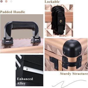 Chuyên nghiệp trang điểm nghệ sĩ cán <span class=keywords><strong>Train</strong></span> trường hợp đa chức năng mỹ phẩm <span class=keywords><strong>Train</strong></span> trường hợp lớn xe đẩy lưu trữ trường hợp - Product Image 6