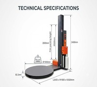 Máquina Envolvedora de Palés Inteligente OEM/ODM de Fábrica con Preestiramiento del 250% para Logística de Almacén