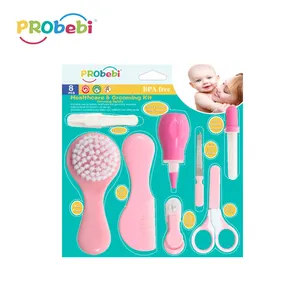 8pcs Child Health Care Grooming Set Baby Nasal Aspirator Comb and Brush
