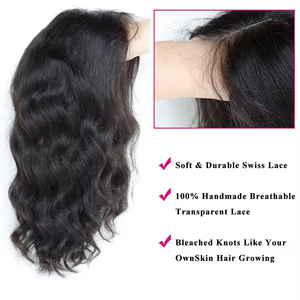 Lacefront Brazil Tóc Giả Pre Ngắt Màu sắc tự nhiên cơ thể ngắn sóng <span class=keywords><strong>Bob</strong></span> tóc giả tóc con người ren phía trước tóc giả - Product Image 5