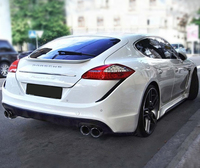 Kit carrosserie de style belge pour Porsche Panamera 09-12, demi-carbone, pare-chocs avant, jupes latérales, pare-chocs arrière, spoiler