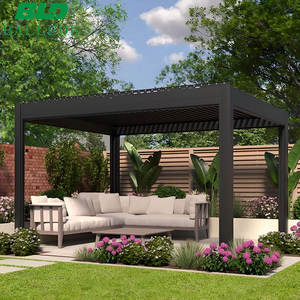 Waterdichte Pergola Bioclimatica Prieel Gemotoriseerde Automatische Lamellen Buiten Aluminium Pergola - Product Image 4