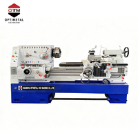 Tour horizontal universel manuel en métal robuste OTM CA6250X1000, haute précision 1000 mm, 220/380 V, 4 postes à outils