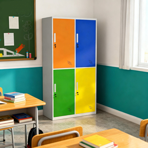 Chất Lượng Cao Kim Loại Thép Bán Tủ Khóa 4 Cửa Lưu Trữ Tủ Cho Văn Phòng Tập Thể Dục Trường Nhân Viên Phòng Thay Đổi Bền An Toàn <span class=keywords><strong>Locker</strong></span> - Product Image 3