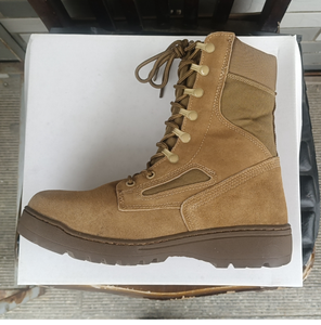 Botas de Desierto DFT1124 LAMAI en Color Verde Coyote, Personalizadas en Cuero Vacuno de Gamuza - Product Image 6