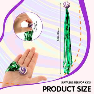 Diverse Kleuren Komeetballen Rubber Veerkrachtige Ballen Bulk Kleurrijke Slingers Minibal Met Staart Voor Verjaardagsfeestartikelen - Product Image 2