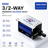 Vanne solénoïde miniature 3 voies DC12V NC pneumatique OEM ODM pour concentrateur d'oxygène et appareil pneumatique de beauté