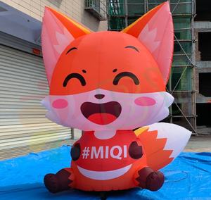 Hochwertige Werbung aufblasbare Fox Character Model Giant Cartoon Fox Character mit aufblasbaren für <span class=keywords><strong>Promotion</strong></span> - Product Image 5