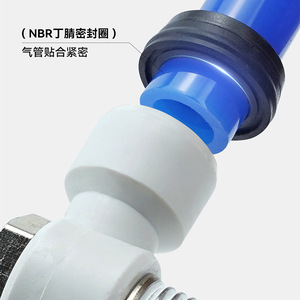 Conector Neumático de Conexión Rápida Sayu, Codo de 90 Grados PH8 02, Acoplador de Manguera de Aire de Plástico y Cobre - Product Image 2