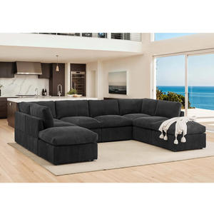 مجموعة أرائك سحابية جميلة ناعمة جدًا من الشمال مجموعة أثاث أريكة مقطعية وحدات أثاث - Product Image 3