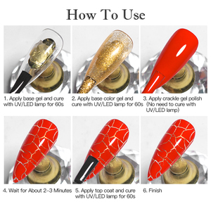 MTSSII 7ml <span class=keywords><strong>vernis</strong></span> à ongles sec à l'air fournitures pour ongles bricolage manucure pas besoin de lampe gel craquelé <span class=keywords><strong>vernis</strong></span> à ongles craquelé gel de doublure en marbre - Product Image 4