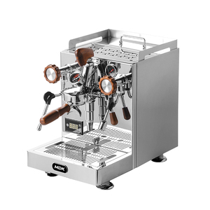 Máquina de Espresso Profesional para <span class=keywords><strong>Cafetería</strong></span> Pequeña, Acero Inoxidable Espejado, Caldera Doble, Bomba Rotativa, Grupo de Infusión Clásico E61, Equipo de Café - Product Image 2