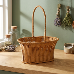 Cesta de Ropa Hecha a Mano de Madera y Ratán, Ecológica, Multifuncional, Duradera, Lavable, para Exteriores - Product Image 2