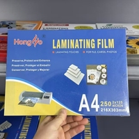 Film de plastification thermique brillant A4 (216*303mm) en PVC, 80mic, 100mic, 125mic, 150mic, 100 pièces, pour machine à plastifier