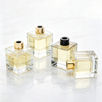Bouteilles en verre givré vides de 200 ml pour diffuseur à bâtonnets, parfum d'ambiance et de chambre