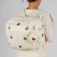 Sac à dos imperméable personnalisé pour maman avec matelas à langer, sac à couches matelassé doux, sac à main pour maman