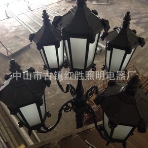 Lampes de jardin NN-34106, lampe LED en fer, garantie 5 ans, ampoule A19, montage semi-encastré, éclairage extérieur - Product Image 5
