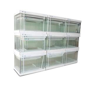 5 In 1 Mini Kleine Desktop Hete Buigende Float Glas Betta Schildpad <span class=keywords><strong>Aquarium</strong></span> Vis Nano Tank - Product Image 2