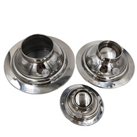 Capot de sortie d'air de 4 pouces Couvercle d'alimentation d'air rond Évent d'air réglable Diffuseur de buse à jet en acier inoxydable