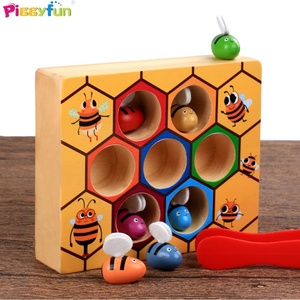 En 2020 amazon vende de madera lindo abeja recogiendo juguetes para atrapar y la práctica de alta calidad de juguetes de madera - Product Image 6