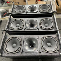 Sistem Speaker frekuensi penuh 2 arah, sistem Speaker Array Line Audio profesional Dual 5''