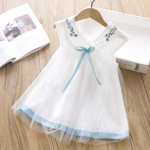 Vestido Blanco de Verano de Algodón para Niñas, para Fiestas, Compras en Línea, de Proveedor Chino - Product Image 3