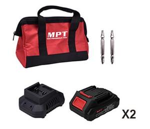 MPT MPCD2127.B2 18V/21V Taladro inalámbrico sin escobillas Alto Torque 60N. M Ajuste de doble velocidad con dos baterías - Product Image 5