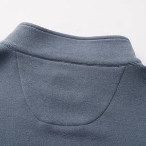 Bán buôn Đồng bằng màu sắc nhà sản xuất chuyên nghiệp đứng cổ áo đường phố tay áo lông cừu hiệu suất ngoài trời quý Zip - Product Image 4