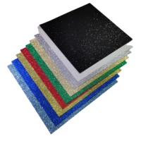 Carte à paillettes en carton, papier kraft de haute qualité, très scintillant