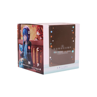 Caja de correo de cartón corrugado plegable en relieve ecológica personalizada, embalaje de ventana colorida para envío, carpeta de regalo con logotipo