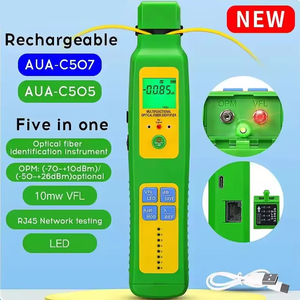 Estilo de carregamento AUA-C507/505 OFI + OPM + 10mw VFL + testador de rede RJ45 + LED 5 em 1 SM MM cabo de fibra óptica - Product Image 6