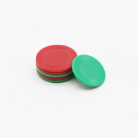 Vente en gros de jetons de poker en plastique 22mm 25mm 38mm pour jeu de Mahjong Logo personnalisé Jetons de roulette de casino