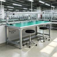 Banc de travail antistatique en profilé aluminium Weizhi, table d'assemblage pour atelier
