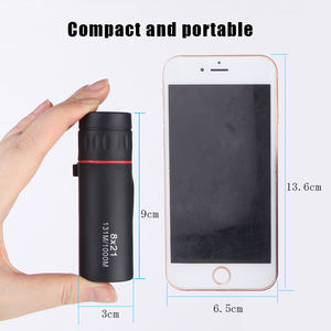Telescópio compacto de bolso, 8x21 mini filme verde, 131m/1000m, monocular, de bolso, ajustável, foco ajustável, caça ao ar livre - Product Image 5