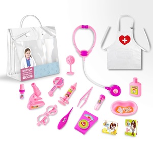Ensemble de <span class=keywords><strong>jeu</strong></span> médical rose pour enfants, <span class=keywords><strong>jeu</strong></span> de <span class=keywords><strong>dentiste</strong></span> pour garçons et filles, <span class=keywords><strong>jeu</strong></span> d'imitation d'infirmière, ensemble d'outils médicaux avec sac à outils médicaux - Product Image 2
